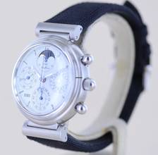 Thumbnail von IWC Da Vinci Perpetual Calendar Chronograph Steel white Dial 39 mm Ewiger Calendar Perpetual