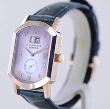 Thumbnail von A. Lange & Söhne Arkade Gold 18K Panoramadatum Traumuhr smoked Dial Dresswatch B+P