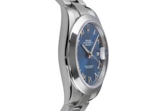 Thumbnail von Rolex Datejust 41 Blue Azzuro Roman Dial Stahl Automatik Ref. 126300 B&P 2022