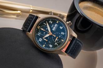 Thumbnail von IWC Fliegeruhr Spitfire Chronograph Fliegerchronograph Spitfire Chronograph Bronze Ref. IW387902 B&P