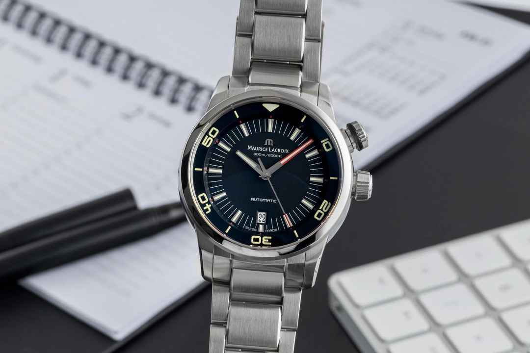  Maurice Lacroix Pontos S Diver Automatik Edelstahl Herrenuhr Ref. PT6248-55002-330B&P 