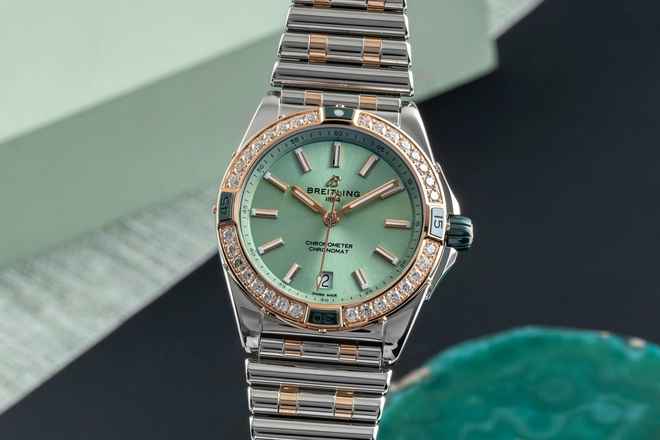  Breitling Chronomat Super Chronomat Automatic 38 Stahl Rotgold Diamonds Ref. U17356531L1U1 