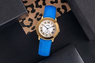 Thumbnail von Cartier must Ronde LM 925 Silber vergoldet Quarz Herrenuhr Ref. W1006922 1810 1