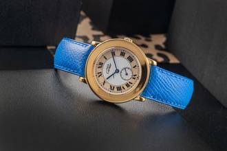 Thumbnail von Cartier must Ronde LM 925 Silber vergoldet Quarz Herrenuhr Ref. W1006922 1810 1