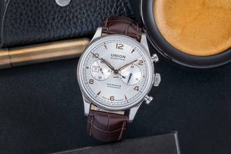 Thumbnail von Union Glashütte Noramis Chronograph Stahl Automatik Ref.D012.427.16.037.01 B&P