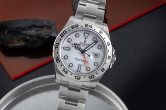 Thumbnail von Rolex Explorer II White Dial Edelstahl Automatik Herrenuhr Ref. 216570 B&P 2020