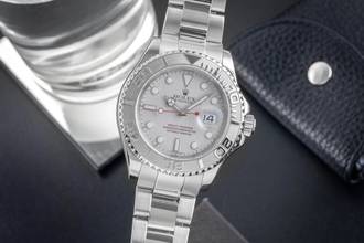 Thumbnail von Rolex Yacht-Master 40 Oyster Stahl Platin Automatik Herren Ref. 16622 B&P 2003