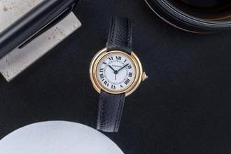 Thumbnail von Cartier Vendome 18k (0,750) Gold Handaufzug Damenuhr Ref. 6708 Vintage