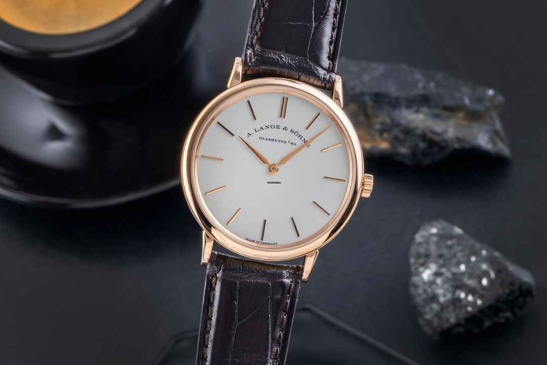  A. Lange & Söhne Saxonia 18k (0,750) Rotgold Handaufzug Herrenuhr Ref. 201.033 