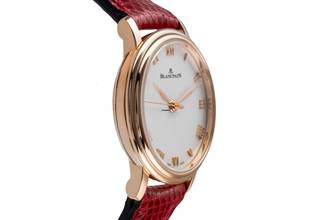 Thumbnail von Blancpain Villeret Ultraflach 18k Rotgold Automatik Damenuhr Ref 6104-3642-55A Papiere 2019
