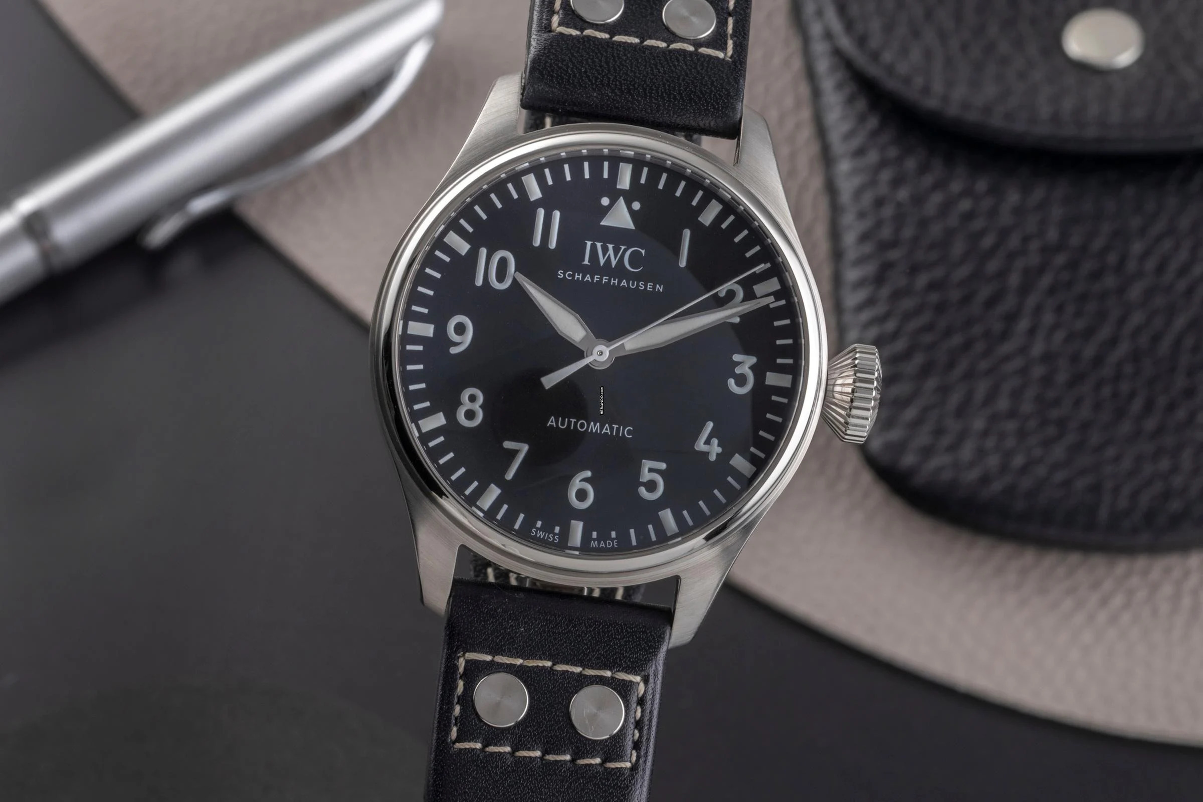 IWC Große Fliegeruhr Big Pilot's Watch 43 Automatik Stahl Herrenuhr Ref IW329301