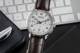 Thumbnail von Union Glashütte Noramis Chronograph Stahl Automatik Ref. D008.427.16.017.00 B&P