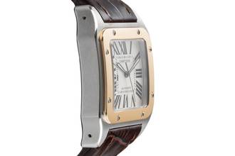 Thumbnail von Cartier Santos 100 XL Stahl / Gold Automatik Herrenuhr Ref. W20077X7 B&P 2004