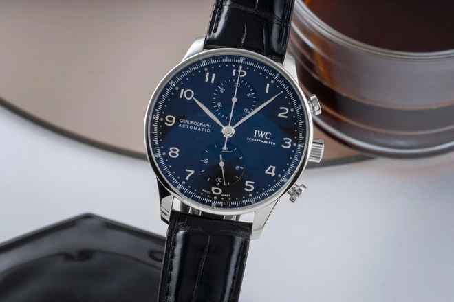  IWC Portugieser Chronograph Automatik Stahl Ref. IW371609 B&P 2020 