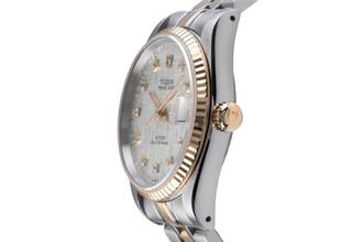 Thumbnail von Tudor Prince Date Stahl / Gold Linen Dial Automatik Datum Herrenuhr Ref. 72033