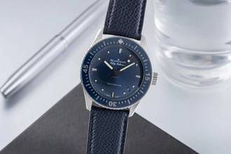 Thumbnail von Blancpain Fifty Fathoms Bathyscaphe Stahl Automatik Ref. 5100-1140-O52A Papiere