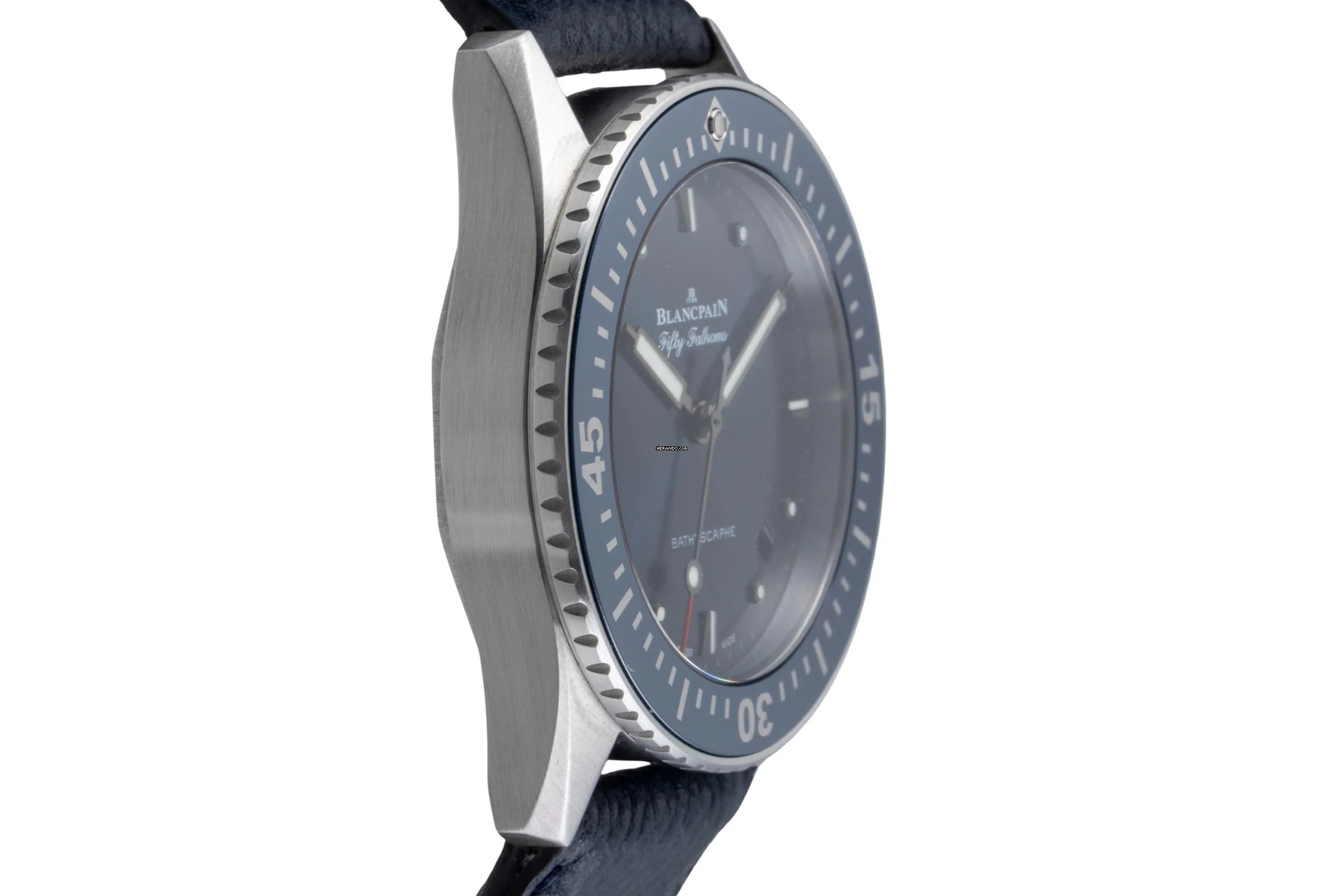 Thumbnail von Blancpain Fifty Fathoms Bathyscaphe Stahl Automatik Ref. 5100-1140-O52A Papiere