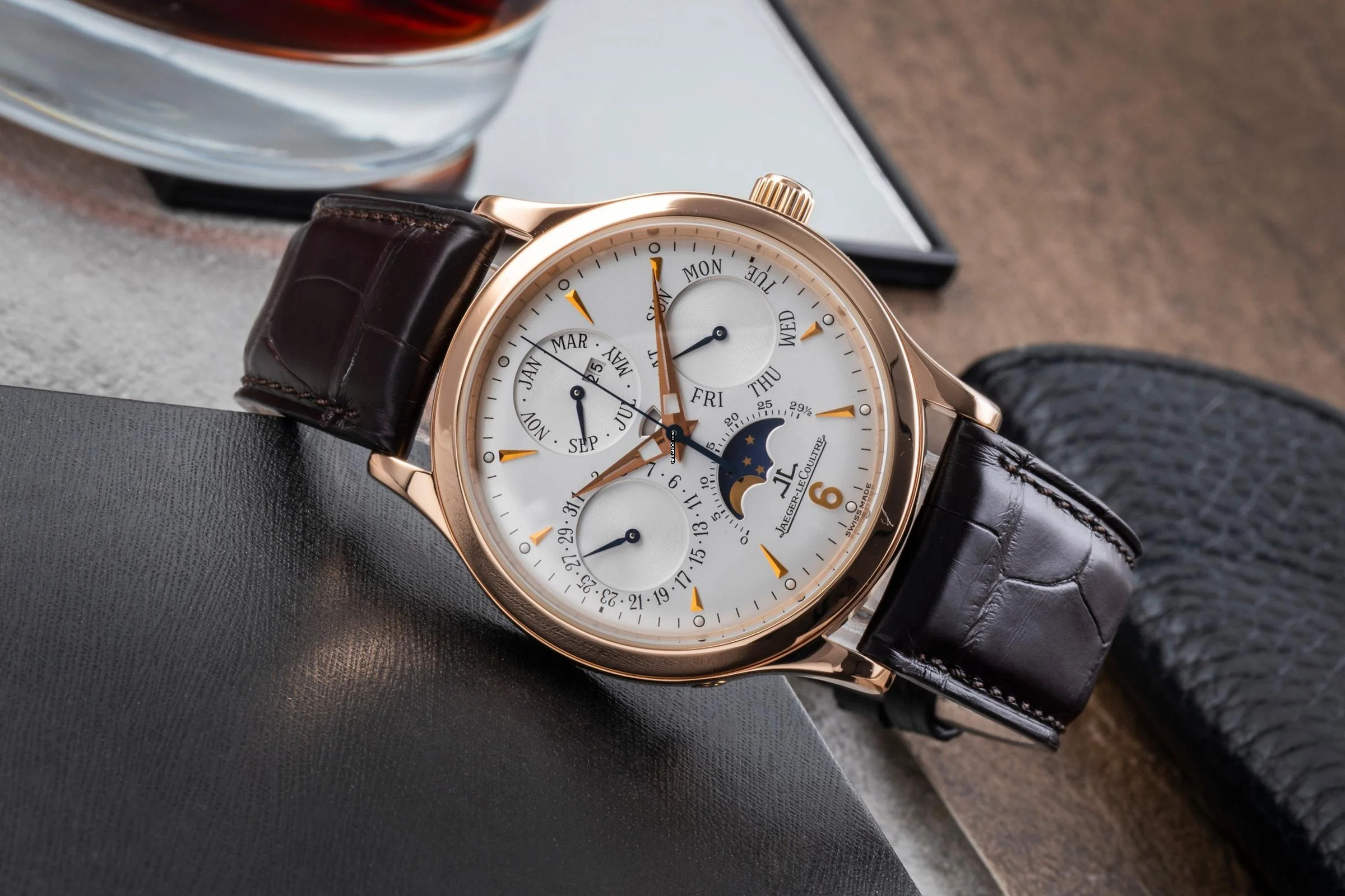 Thumbnail von Jaeger-LeCoultre Master Control Perpetual 18K Roségold Ref 140.2.80 Papiere 2006