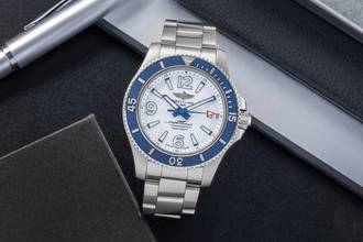 Thumbnail von Breitling Superocean Stahl Automatik Herrenuhr Ref. A17366D81A1A1 B&P 2019