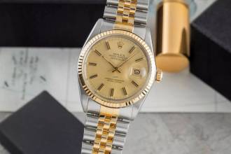 Thumbnail von Rolex Datejust 36 Oyster Perpetual Stahl / Gold Automatik Ref. 16013 Klassiker