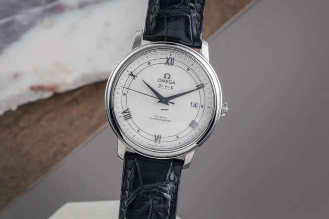  Omega De Ville Prestige Stahl Automatik Herrenuhr Ref. 424.13.40.20.02.006 Papiere 2019 