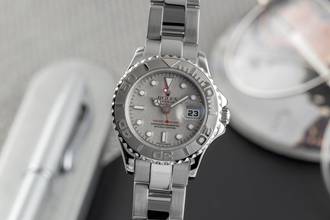 Thumbnail von Rolex Yacht-Master 29 Oyster Stahl / Platin Automatik Damenuhr Ref. 169622