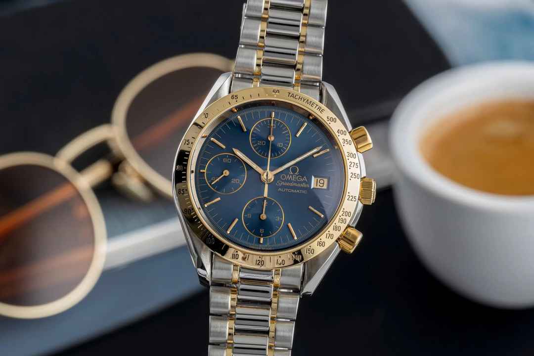  Omega Speedmaster Chronograph Stahl / Gold Automatik Herrenuhr Ref. 3311.80.00 