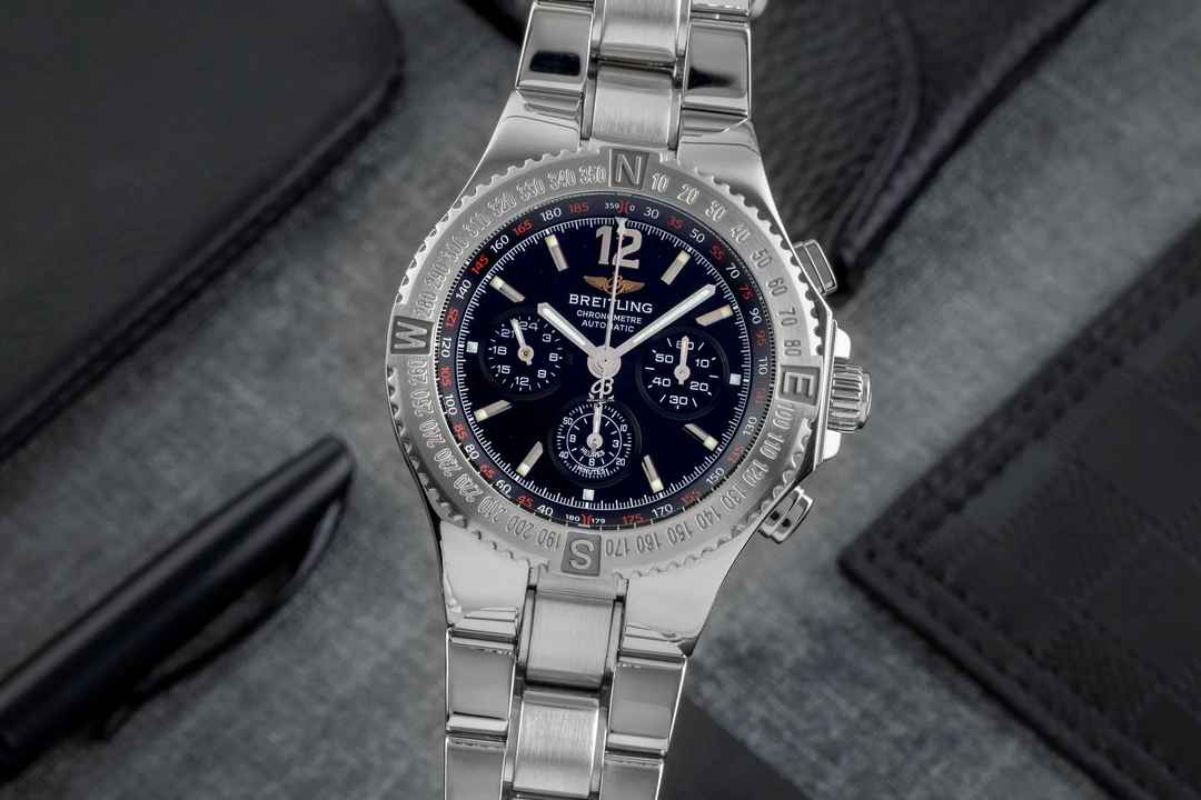  Breitling Hercules Chronograph Automatik Edelstahl Herrenuhr Ref. A39362 