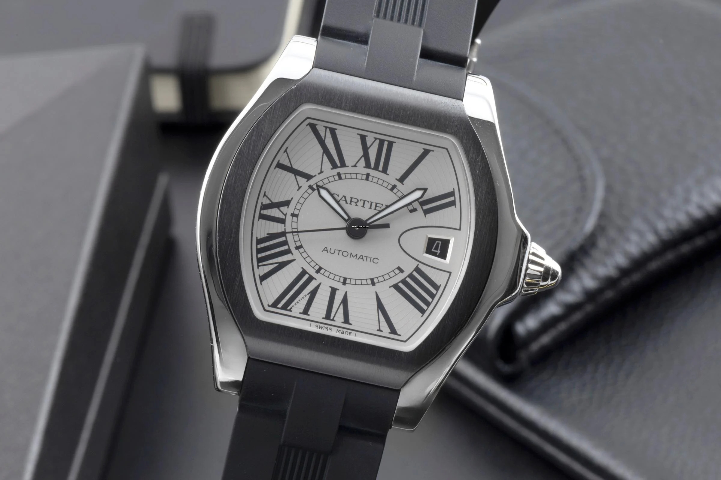  Cartier Roadster Stahl Automatik Herrenuhr Ref. W6206018 