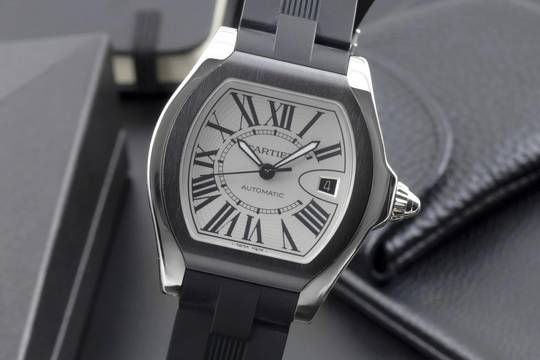  Cartier Roadster Stahl Automatik Herrenuhr Ref. W6206018 