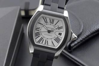 Thumbnail von Cartier Roadster Stahl Automatik Herrenuhr Ref. W6206018