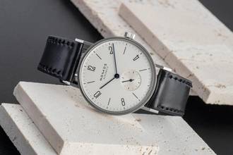 Thumbnail von NOMOS Tangente Glashütte Tangente Stahl Handaufzug Herrenuhr Ref. 139 B&P 2019