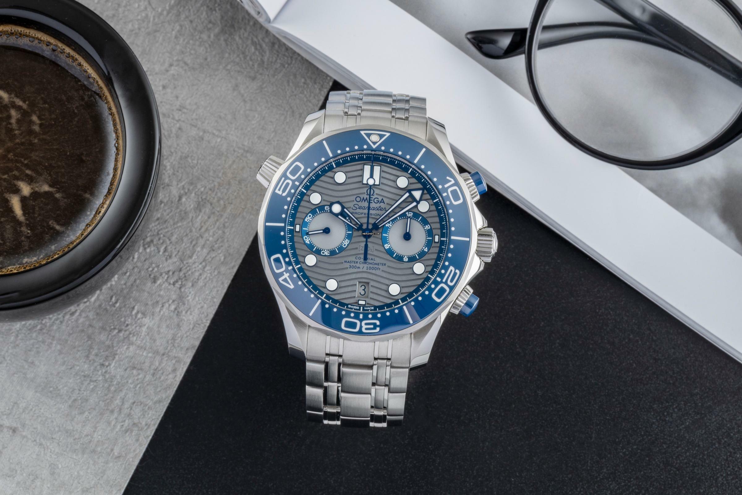  Omega Seamaster Diver 300 M 300Stahl Automatik Ref. 210.30.44.51.06.001 B&P 2024 