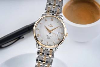 Thumbnail von Omega De Ville Stahl / Gold Automatik Herrenuhr Ref. 4374.31.00 Papiere 2014