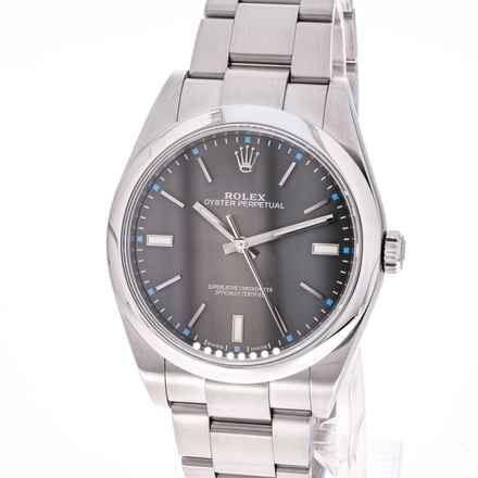  Rolex Oyster Perpetual 39 Grey – 114300 – like NEW – 09/2015 Full Set 
