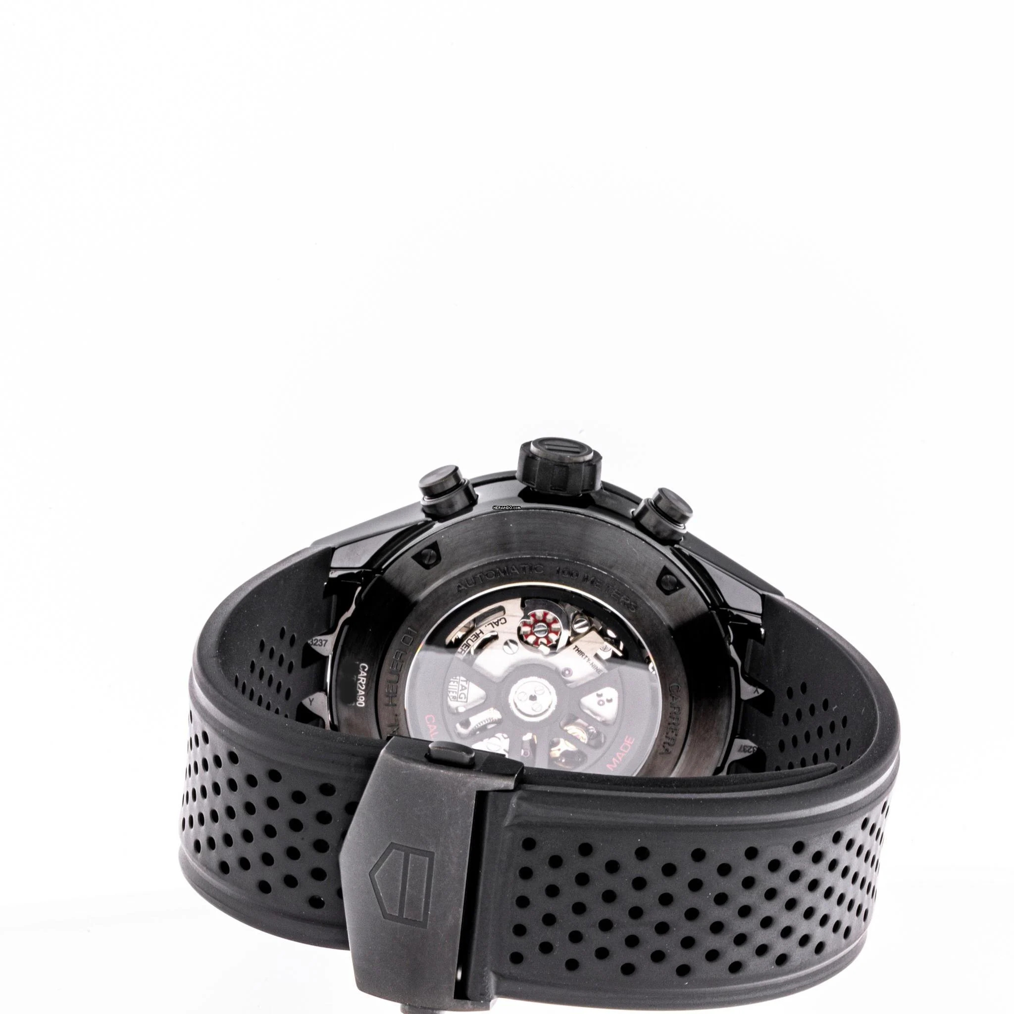 TAG Heuer Carrera Calibre HEUER 01 Black Skeleton – CAR2A90.FT6071 – like New – 2019 Full Set