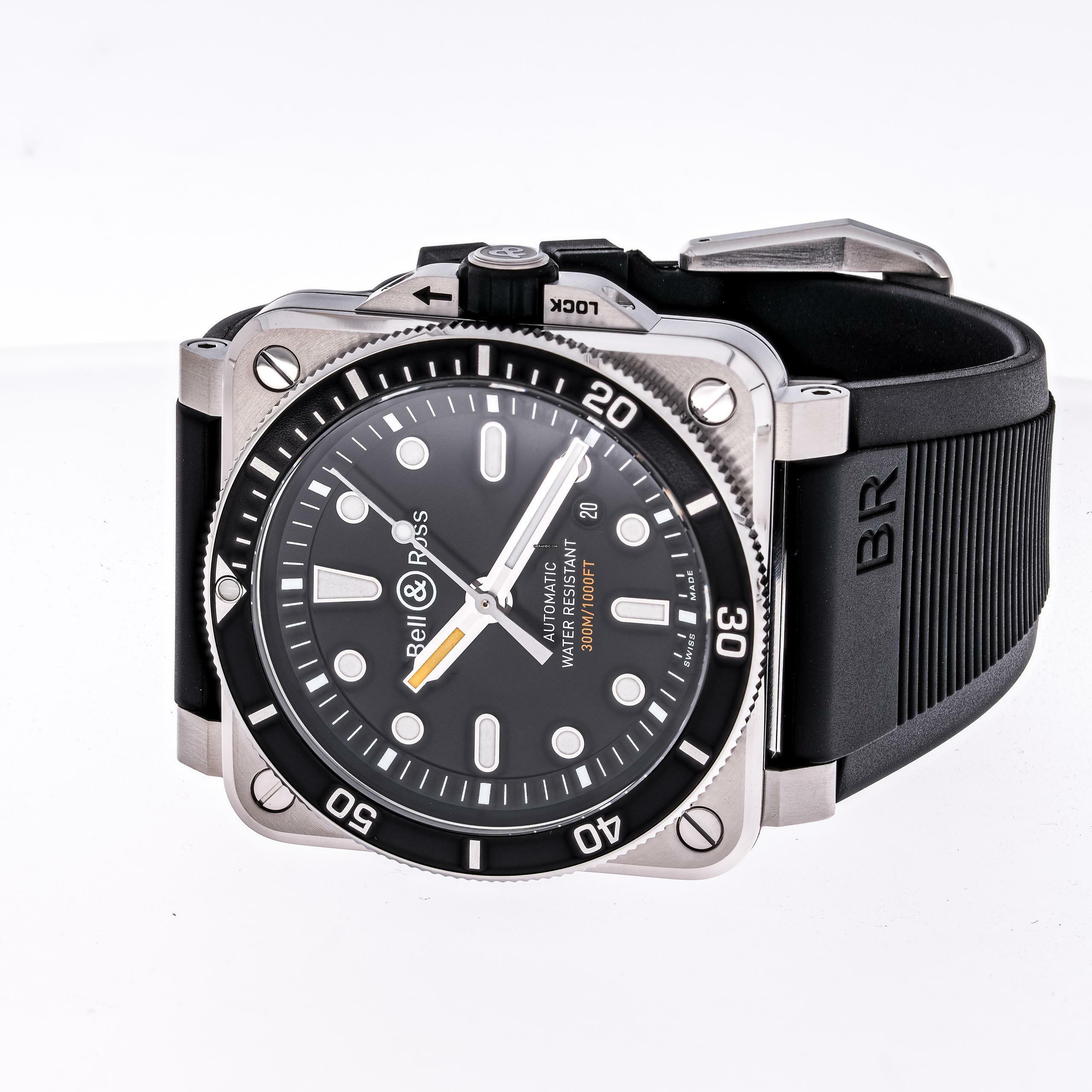 Thumbnail von Bell & Ross BR 03-92 Steel Diver 42 – BR0392-D-BL-ST/SRB– NEW & Unworn – 10/2025 Full Set