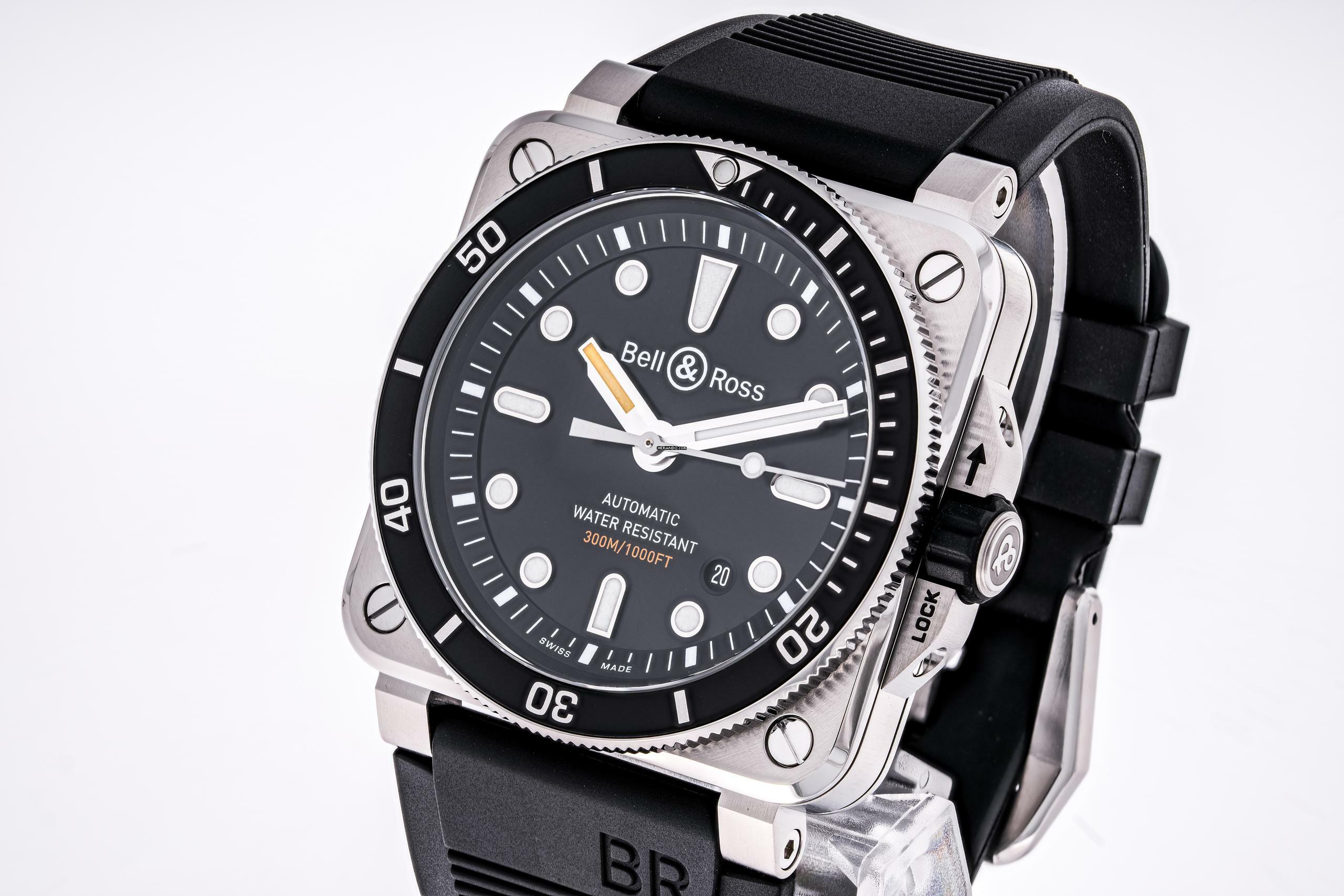 Thumbnail von Bell & Ross BR 03-92 Steel Diver 42 – BR0392-D-BL-ST/SRB– NEW & Unworn – 10/2025 Full Set