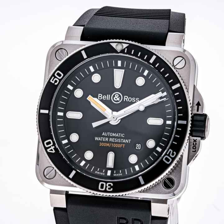  Bell & Ross BR 03-92 Steel Diver 42 – BR0392-D-BL-ST/SRB– NEW & Unworn – 10/2025 Full Set 