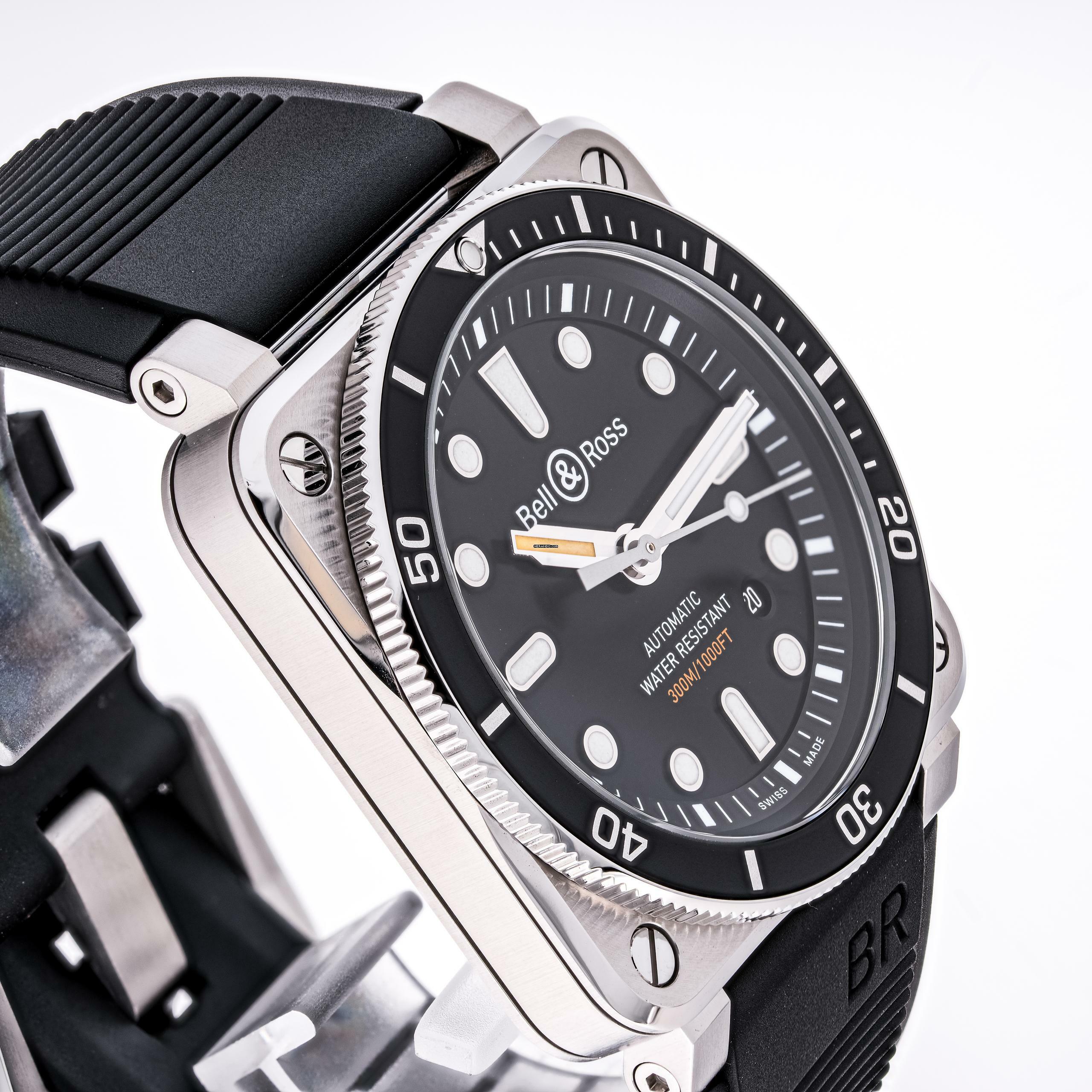 Thumbnail von Bell & Ross BR 03-92 Steel Diver 42 – BR0392-D-BL-ST/SRB– NEW & Unworn – 10/2025 Full Set