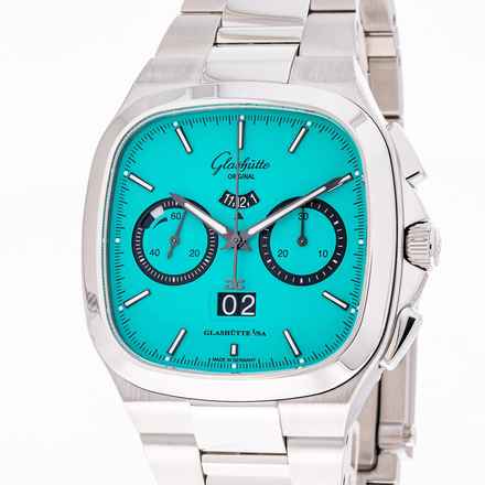  Glashütte Original Seventies Chronograph Panoramadatum – 1 of 100 – 1-37-02-20-02-70 – like New – 22 Full Set 