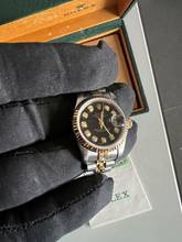 Thumbnail von Rolex Lady-Datejust Diamond schwarz Ref.69173 original Garantiebeleg und Betriebsanleitung siehe Fotos