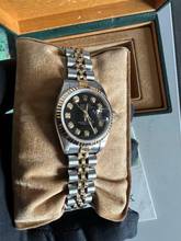 Thumbnail von Rolex Lady-Datejust Diamond schwarz Ref.69173 original Garantiebeleg und Betriebsanleitung siehe Fotos