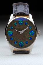 Thumbnail von JoshSeine Luzern Black Velvet Obsidian mit 12 Opalen Unique Piece