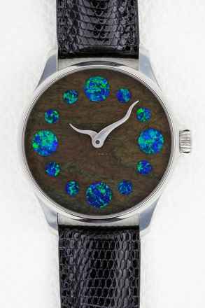  JoshSeine Luzern Black Velvet Obsidian mit 12 Opalen Unique Piece 