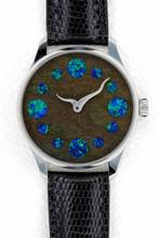 Thumbnail von JoshSeine Luzern Black Velvet Obsidian mit 12 Opalen Unique Piece