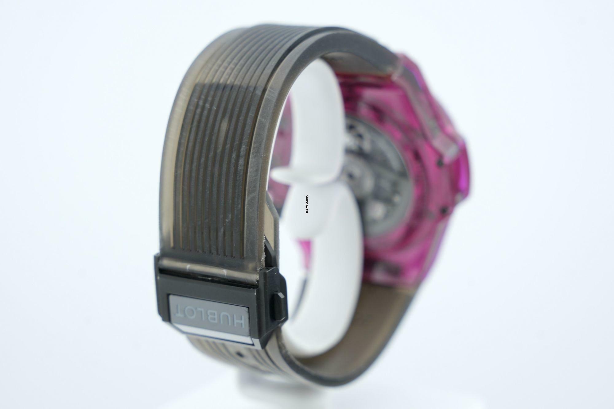 Thumbnail von Hublot Big Bang Unico 45mm Red Sapphire - With Box And Papers - With Additional Hublot Velcro Strap - 24 Months Warranty 411.JR.4901.RT