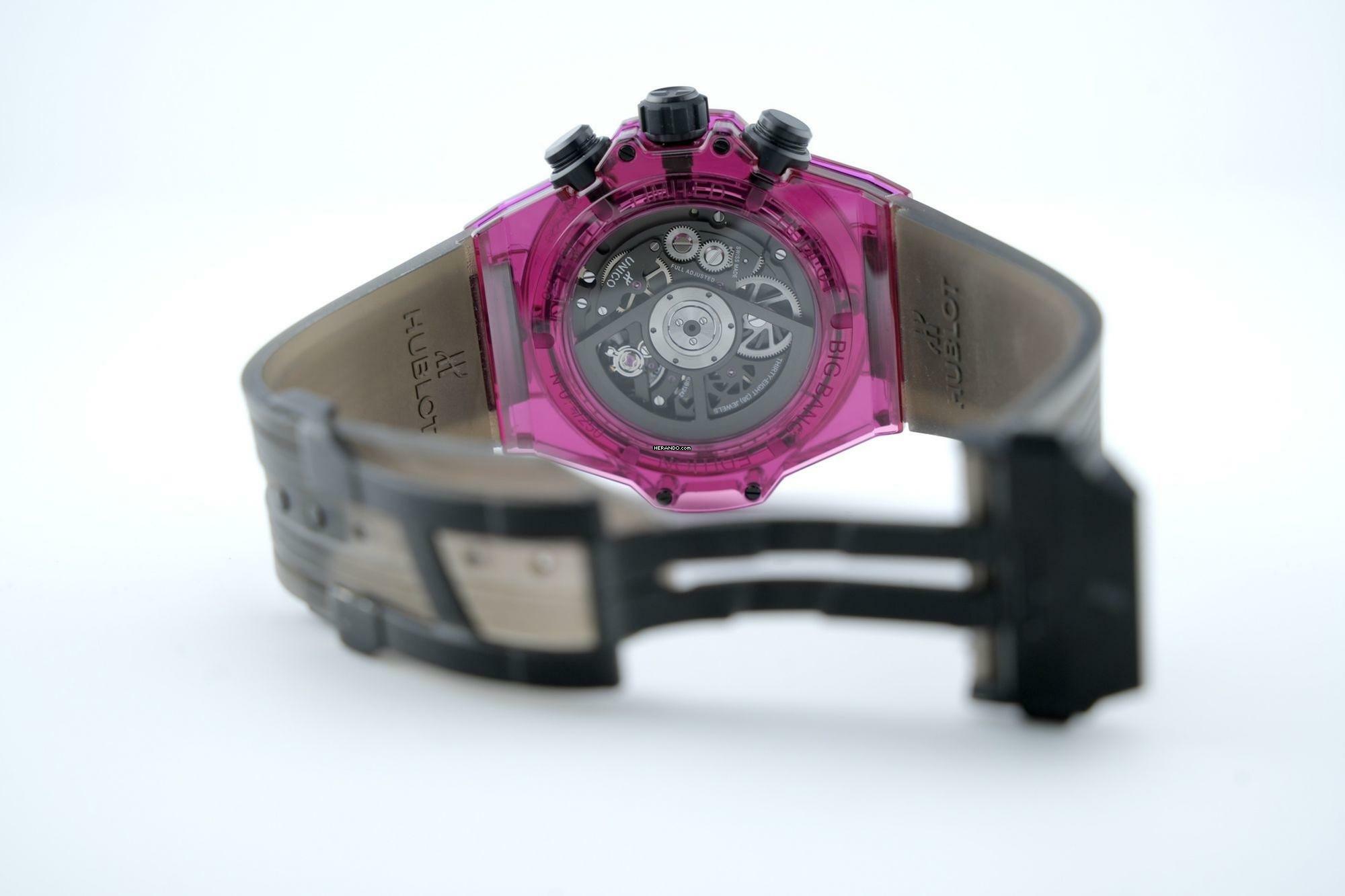 Thumbnail von Hublot Big Bang Unico 45mm Red Sapphire - With Box And Papers - With Additional Hublot Velcro Strap - 24 Months Warranty 411.JR.4901.RT