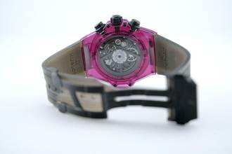 Thumbnail von Hublot Big Bang Unico 45mm Red Sapphire - With Box And Papers - With Additional Hublot Velcro Strap - 24 Months Warranty 411.JR.4901.RT