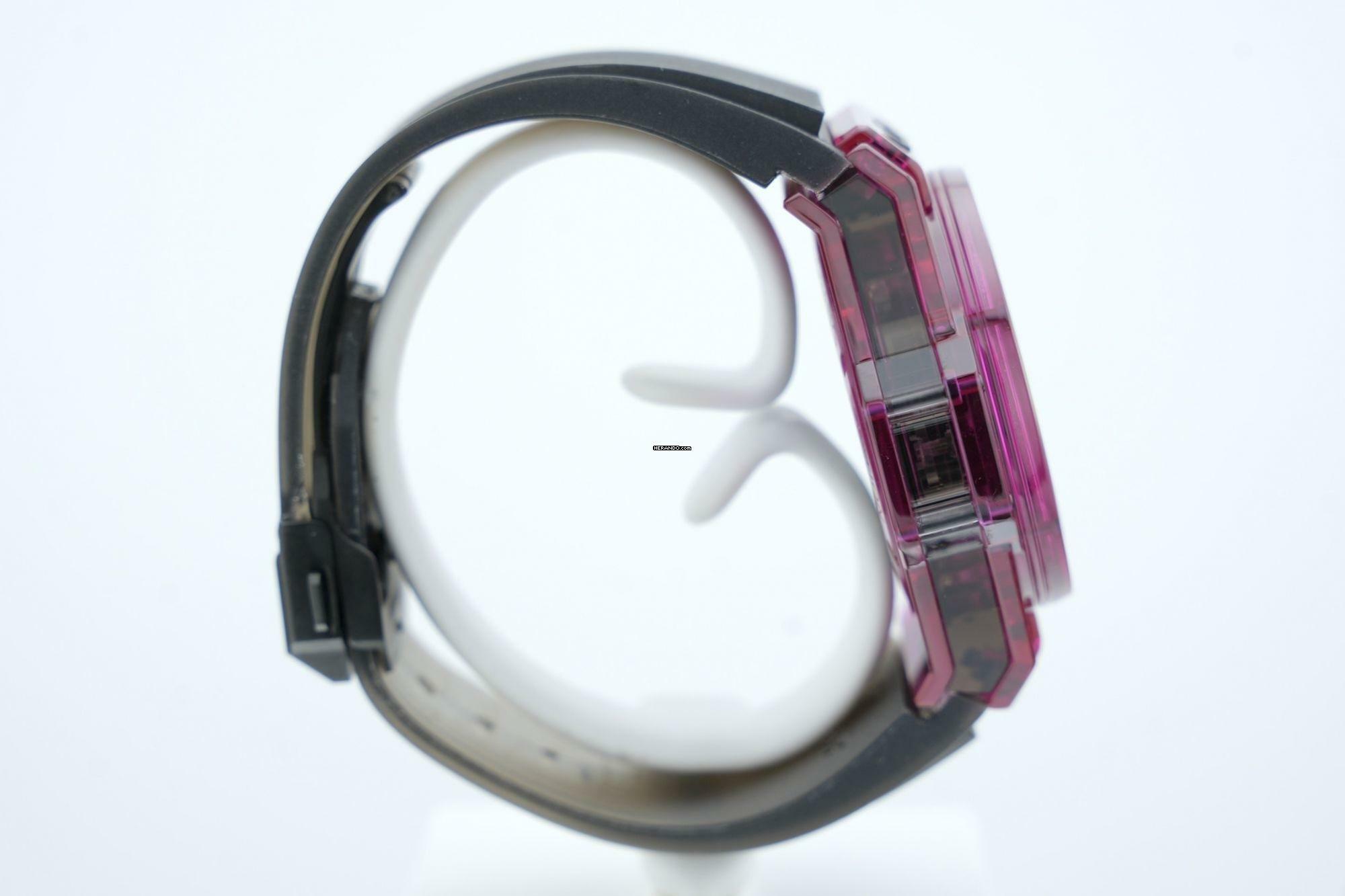 Thumbnail von Hublot Big Bang Unico 45mm Red Sapphire - With Box And Papers - With Additional Hublot Velcro Strap - 24 Months Warranty 411.JR.4901.RT